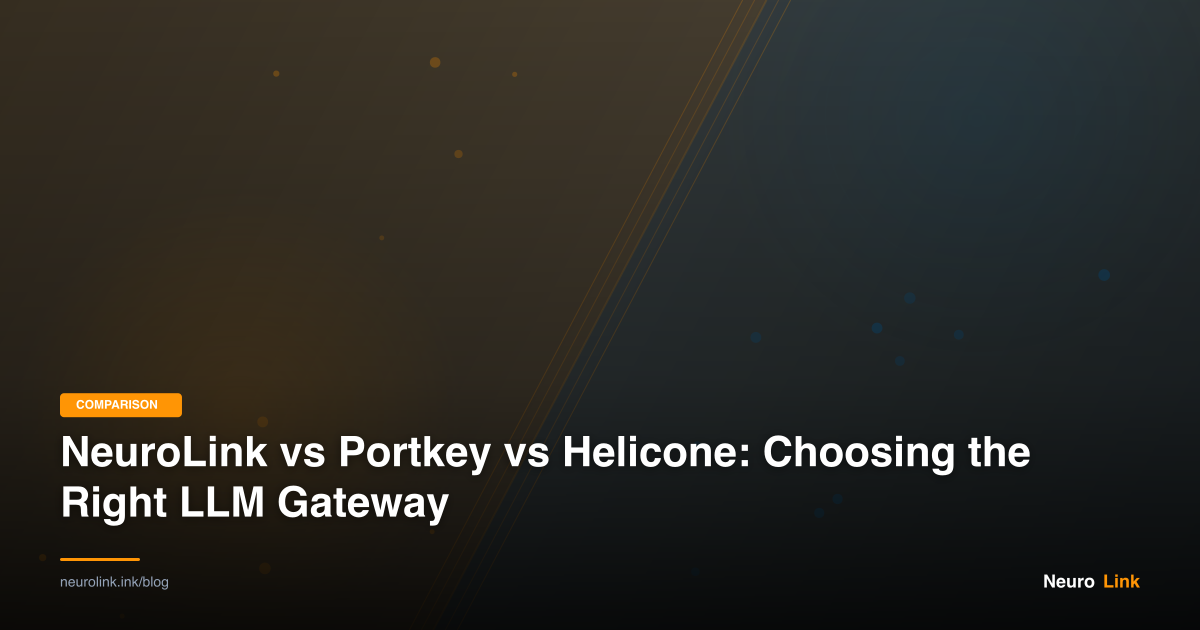 NeuroLink vs Portkey vs Helicone: Choosing the Right LLM Gateway